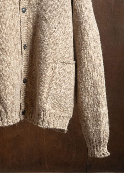 MARK.S MS0083 HAND KNIT CARDIGAN BEIGE