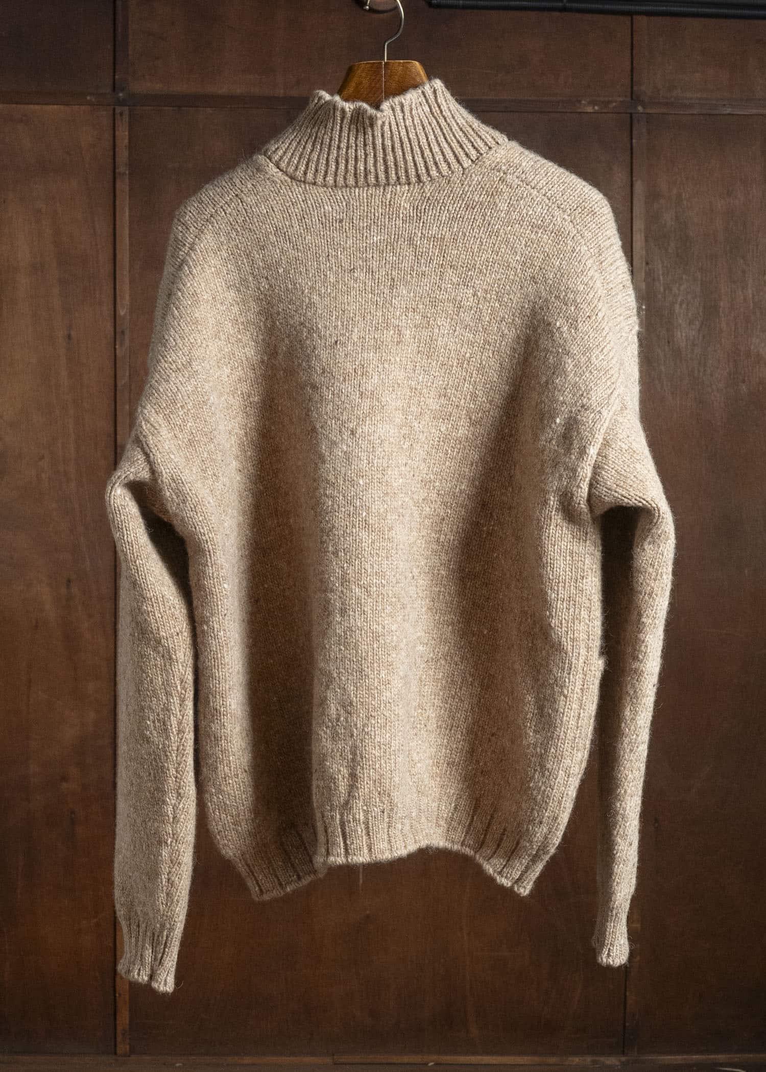 MARK.S MS0083 HAND KNIT CARDIGAN BEIGE