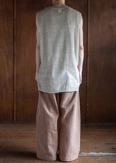 JAN-JAN VAN ESSCHE TROUSERS#78 OVERSIZED 6 POCKET DENIM TROUSERS COTTON DENIM KAKISHIBU