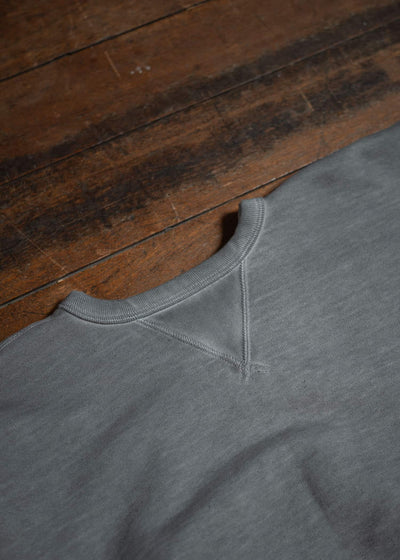 Taiga Takahashi Sweat Shirt Lot. 603  Charcoal Dyed Gray