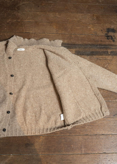 MARK.S MS0083 HAND KNIT CARDIGAN BEIGE