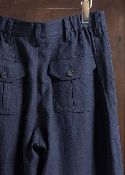 ZIGGY CHEN 0M2520514 CROPPED TROUSERS 24-INDIGO