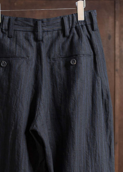 ZIGGY CHEN 0M2520502 CROPPED TROUSERS 04-BLACK X DARK BLUE