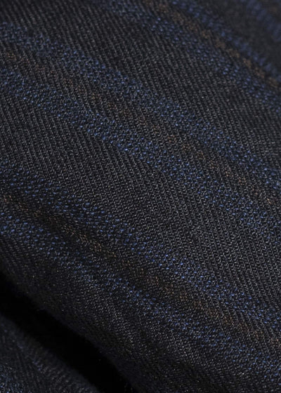 ZIGGY CHEN 0M2520502 CROPPED TROUSERS 04-BLACK X DARK BLUE