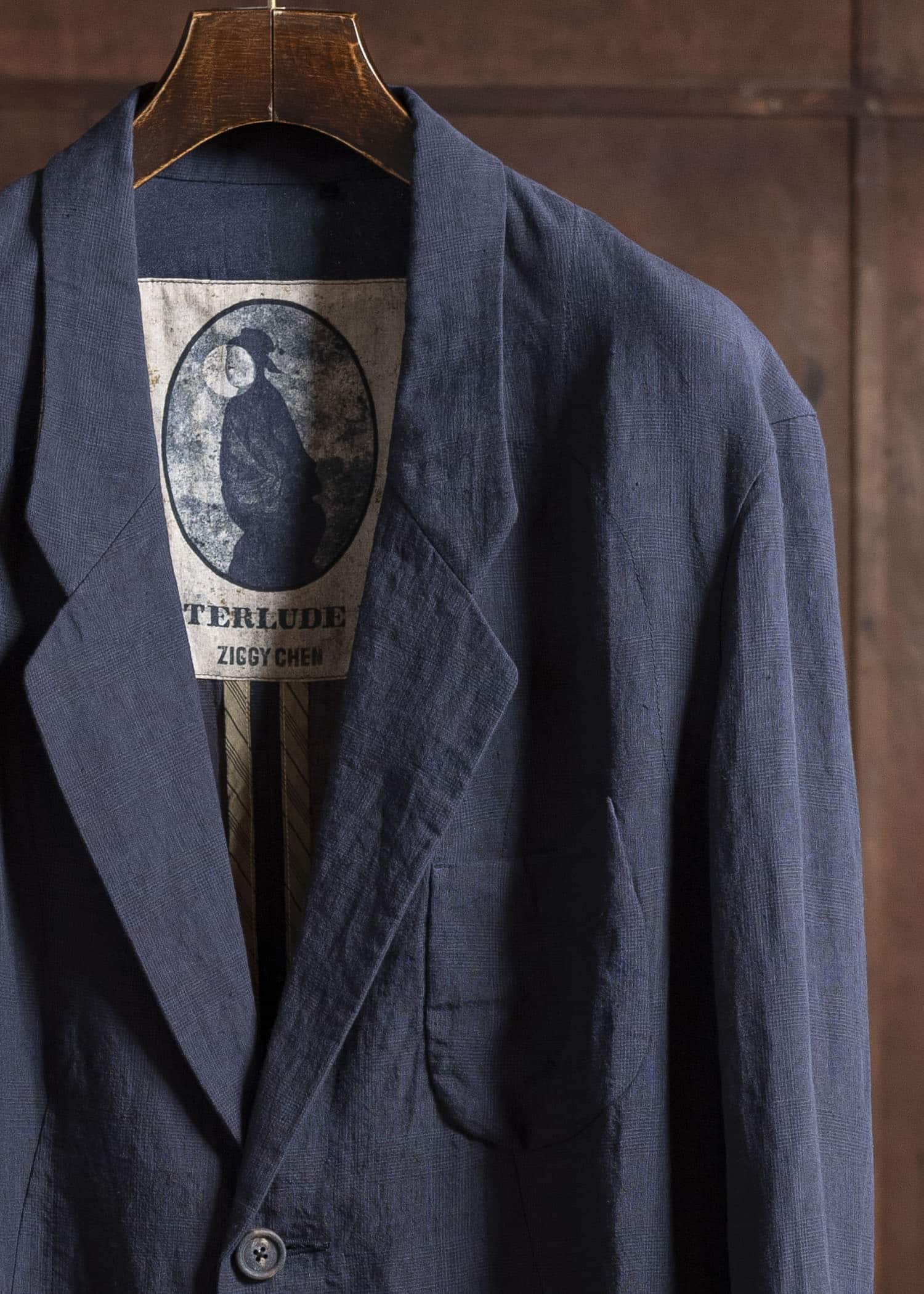 ZIGGY CHEN 0M2520906 2 BUTTON BLAZER 25-MIDNIGHT BLUE