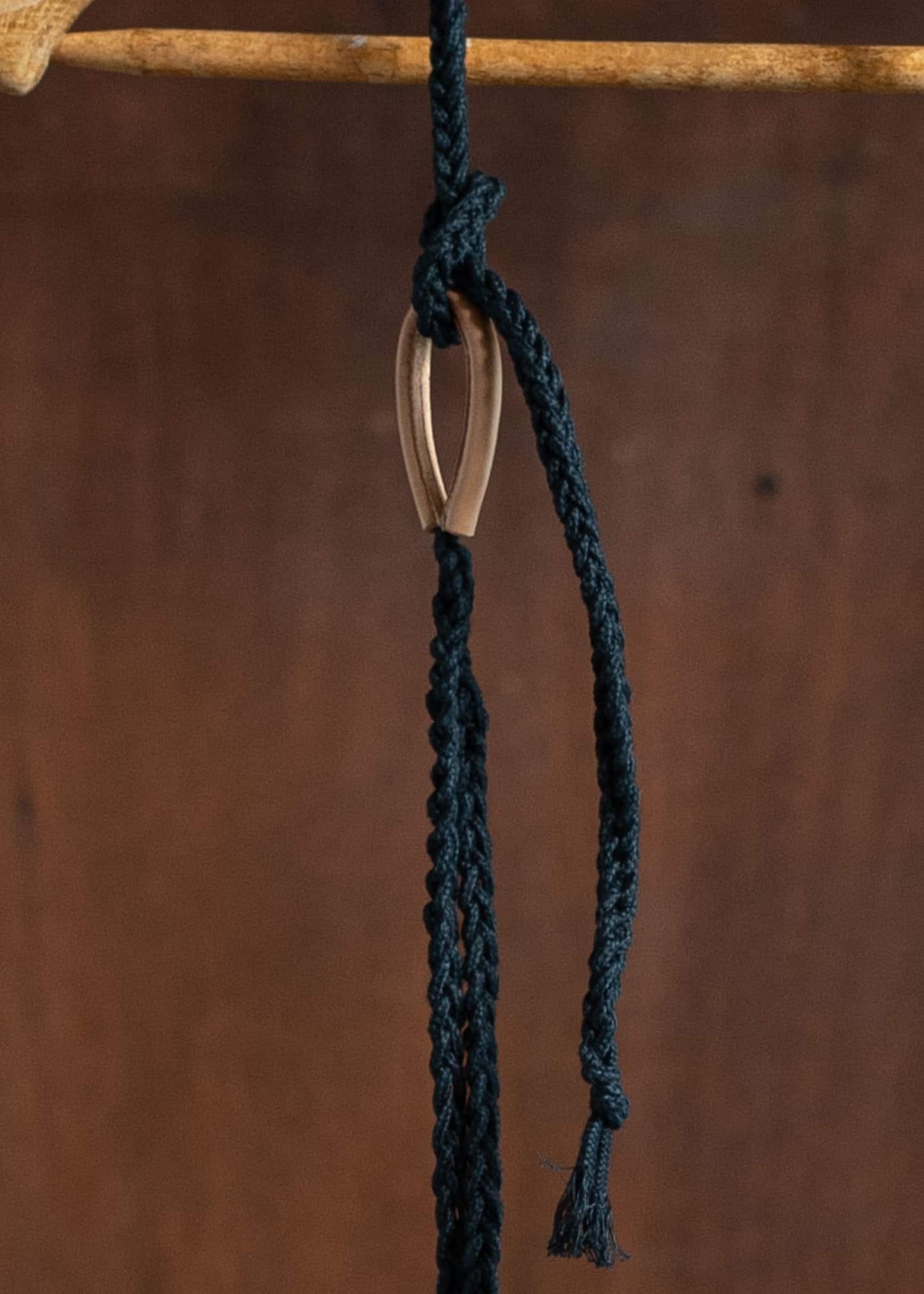 unkruid Reversible Rope Bag Black Waxed Fine Canvas & Black Fine Loden