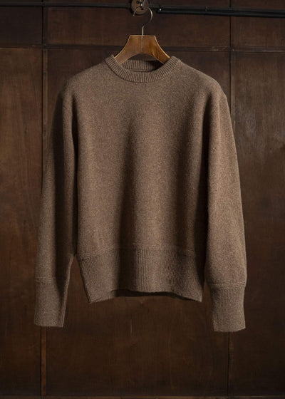 Taiga Takahashi Lot.507-Brown Athletic Crewneck Sweater Brown