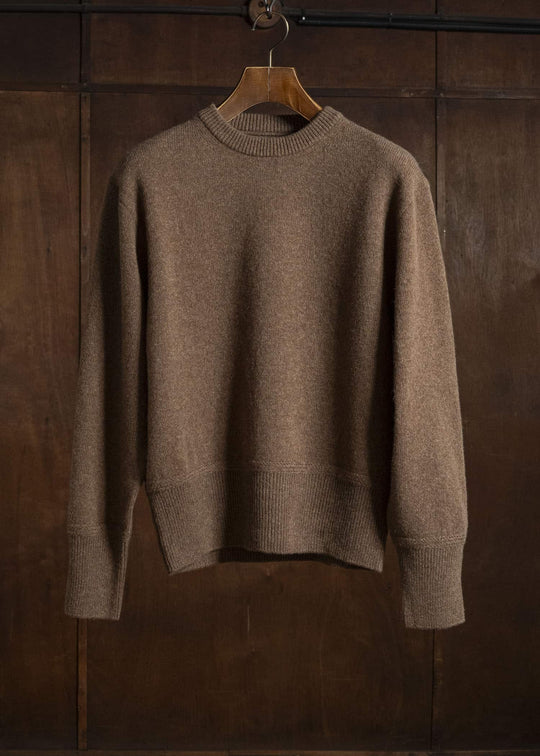 Taiga Takahashi Lot.507-Brown Athletic Crewneck Sweater Brown