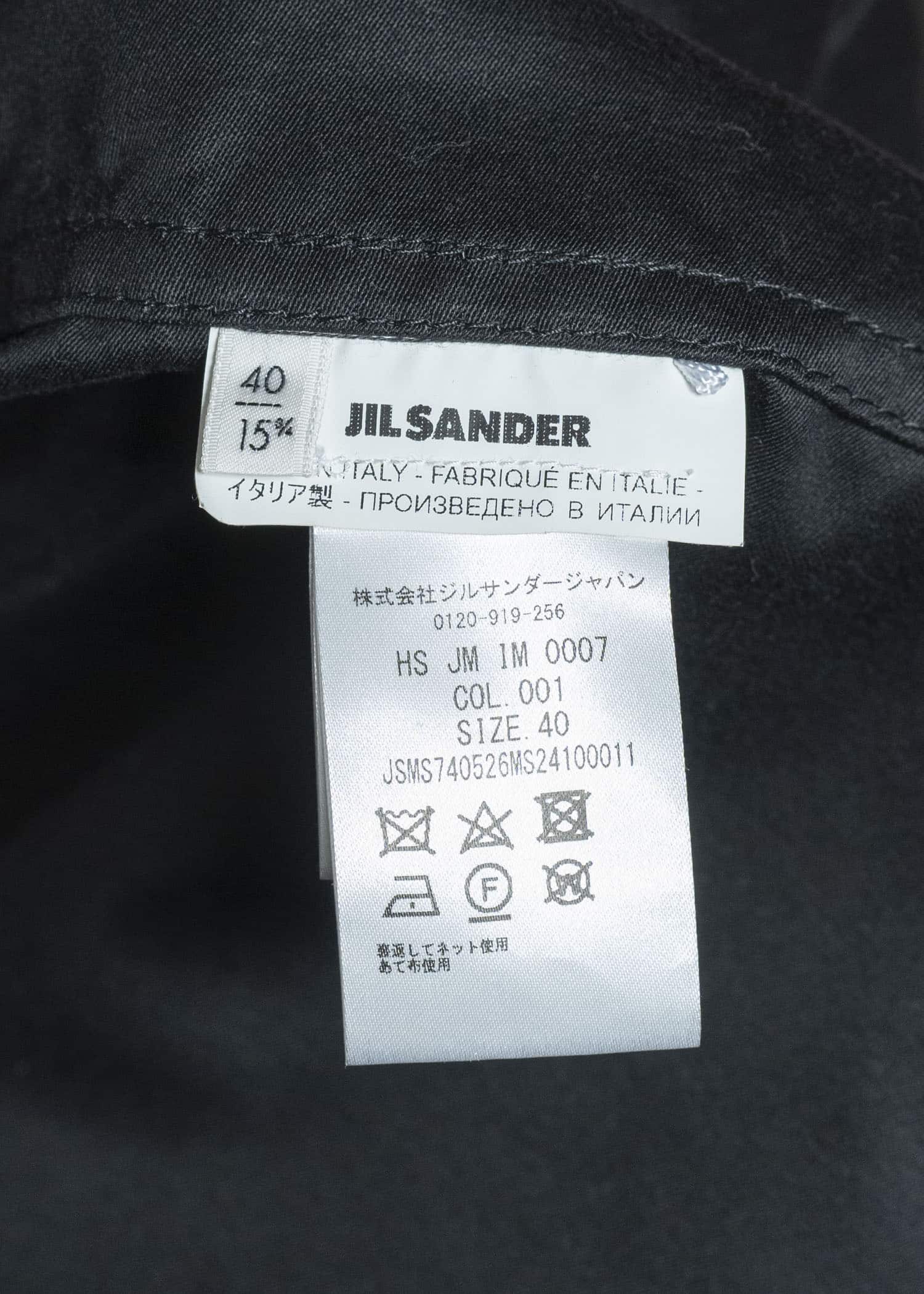 JIL SANDER Moleskin Cotton Work Jacket