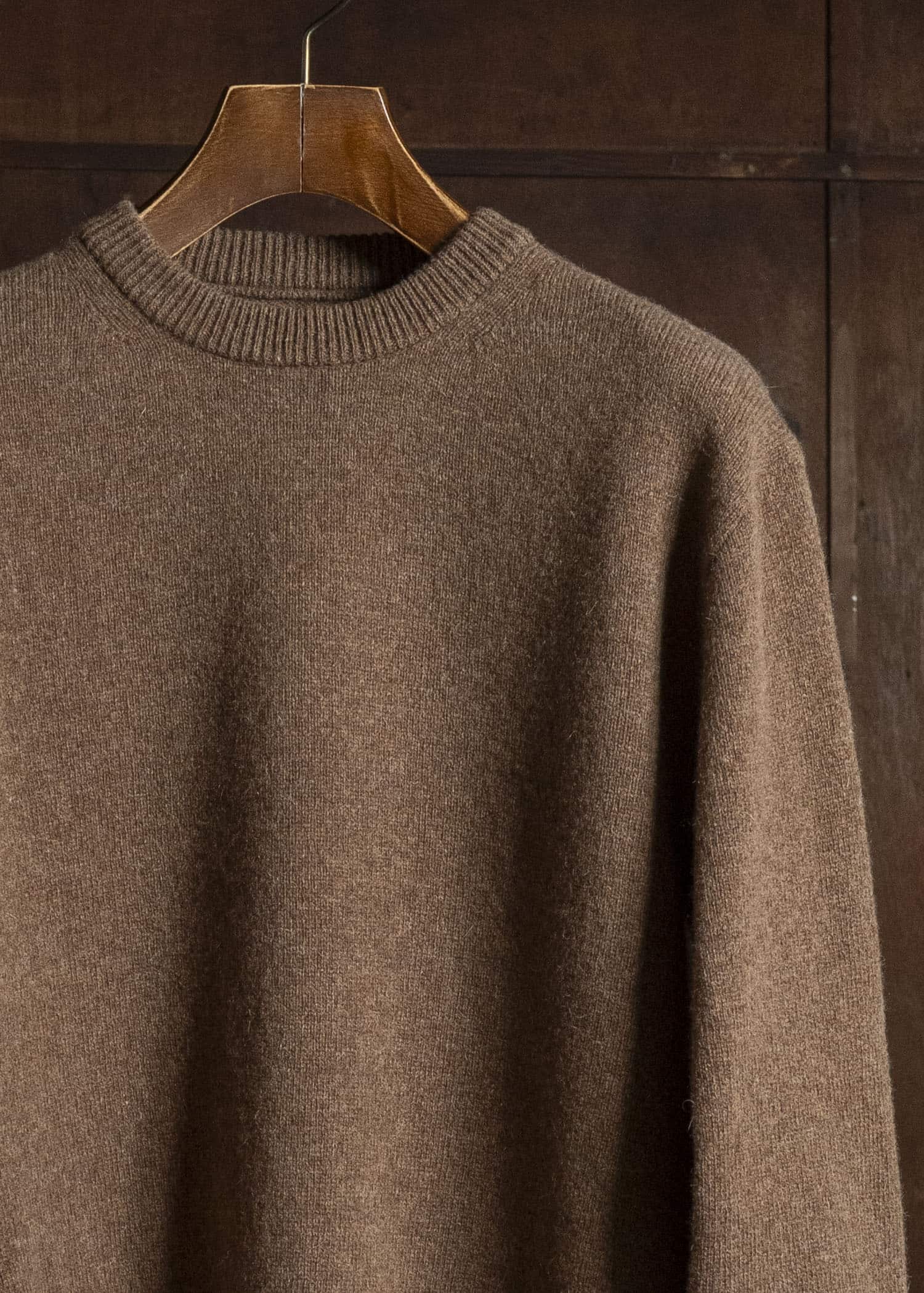 Taiga Takahashi Lot.507-Brown Athletic Crewneck Sweater Brown
