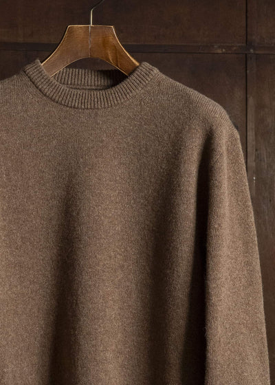 Taiga Takahashi Lot.507-Brown Athletic Crewneck Sweater Brown