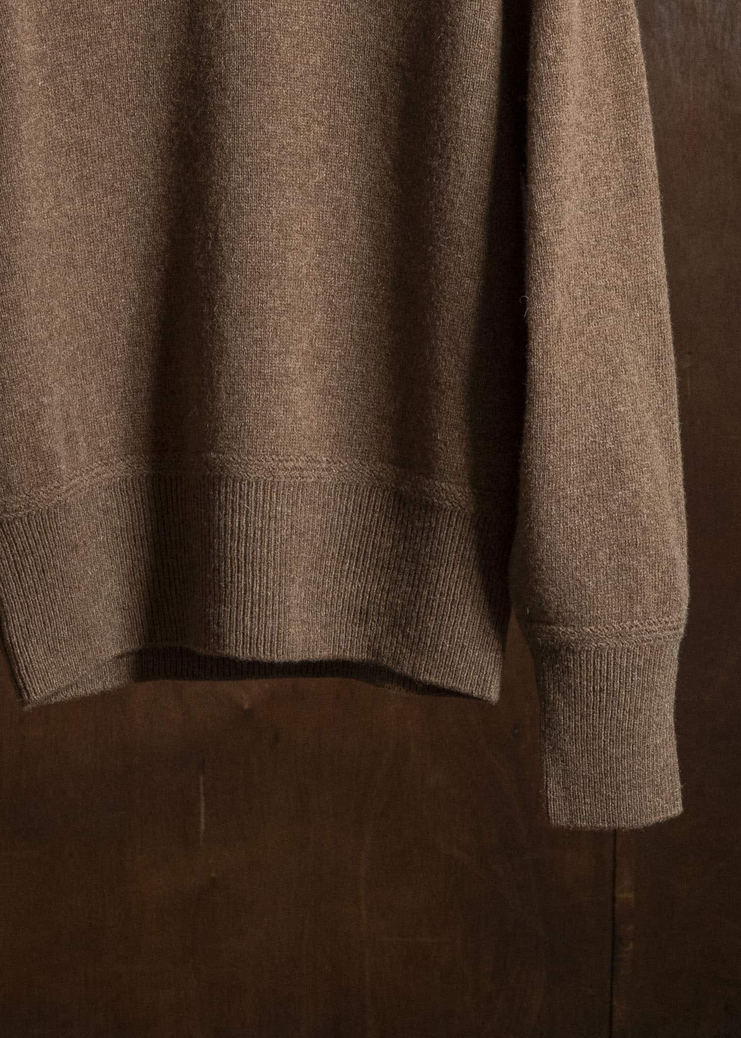 Taiga Takahashi Lot.507-Brown Athletic Crewneck Sweater Brown