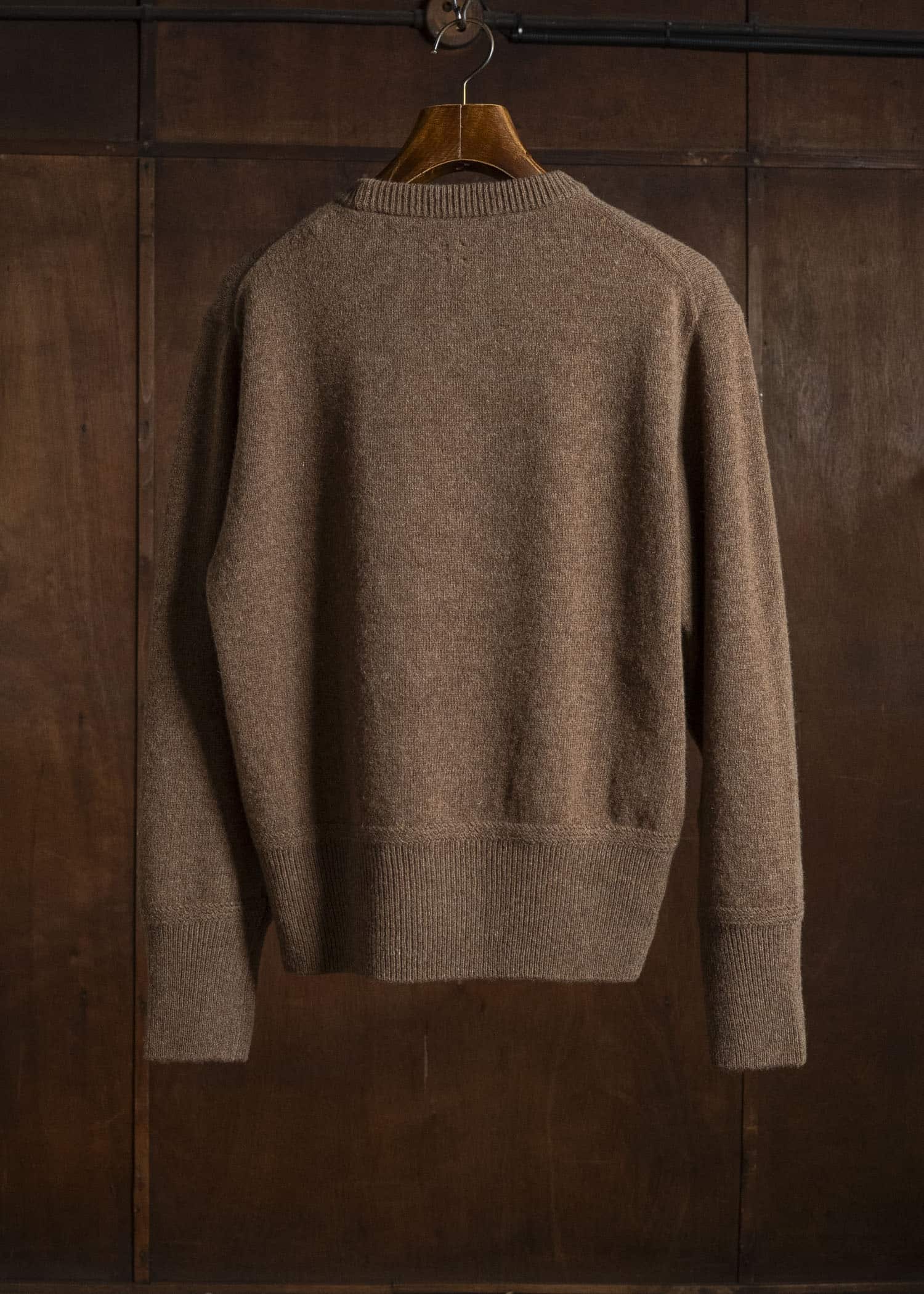 Taiga Takahashi Lot.507-Brown Athletic Crewneck Sweater Brown
