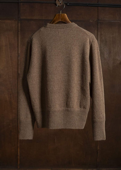 Taiga Takahashi Lot.507-Brown Athletic Crewneck Sweater Brown