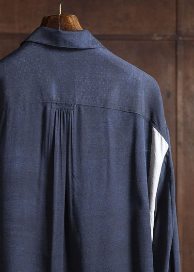 ZIGGY CHEN 0M2520712 OVERSIZED SHIRT 24-DARK BLUE