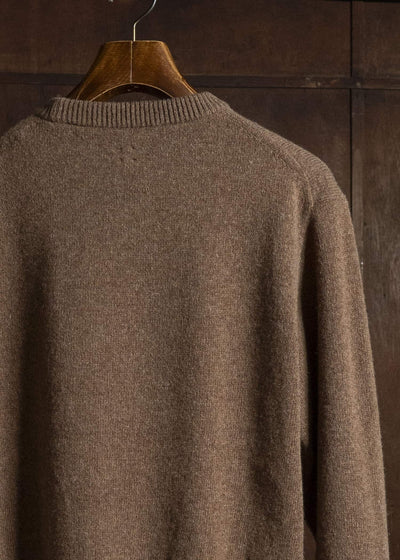 Taiga Takahashi Lot.507-Brown Athletic Crewneck Sweater Brown