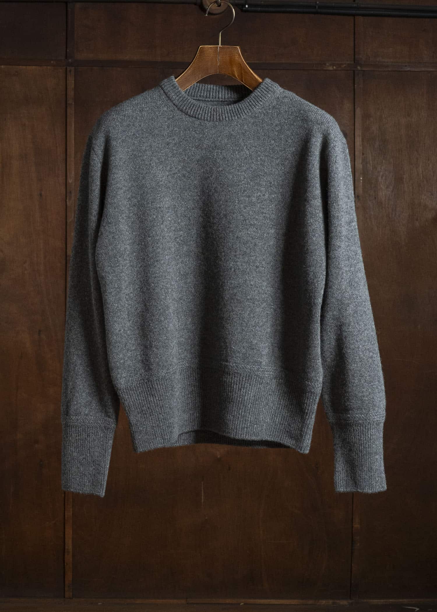 Taiga Takahashi Lot.507-Gray Athletic Crewneck Sweater Gray