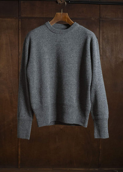 Taiga Takahashi Lot.507-Gray Athletic Crewneck Sweater Gray