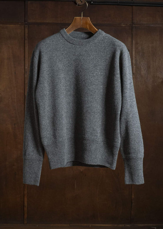 Taiga Takahashi Lot.507-Gray Athletic Crewneck Sweater Gray