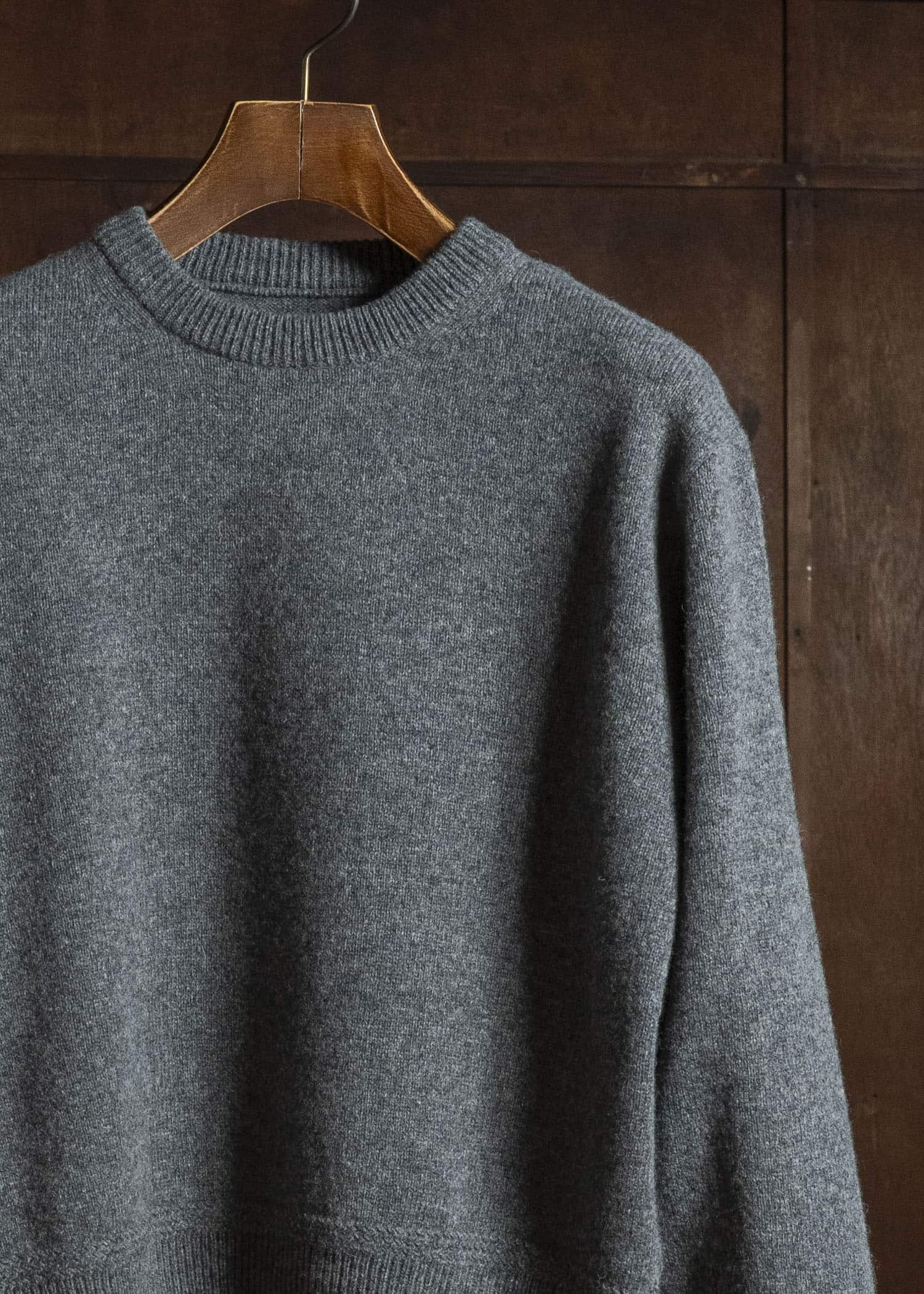 Taiga Takahashi Lot.507-Gray Athletic Crewneck Sweater Gray