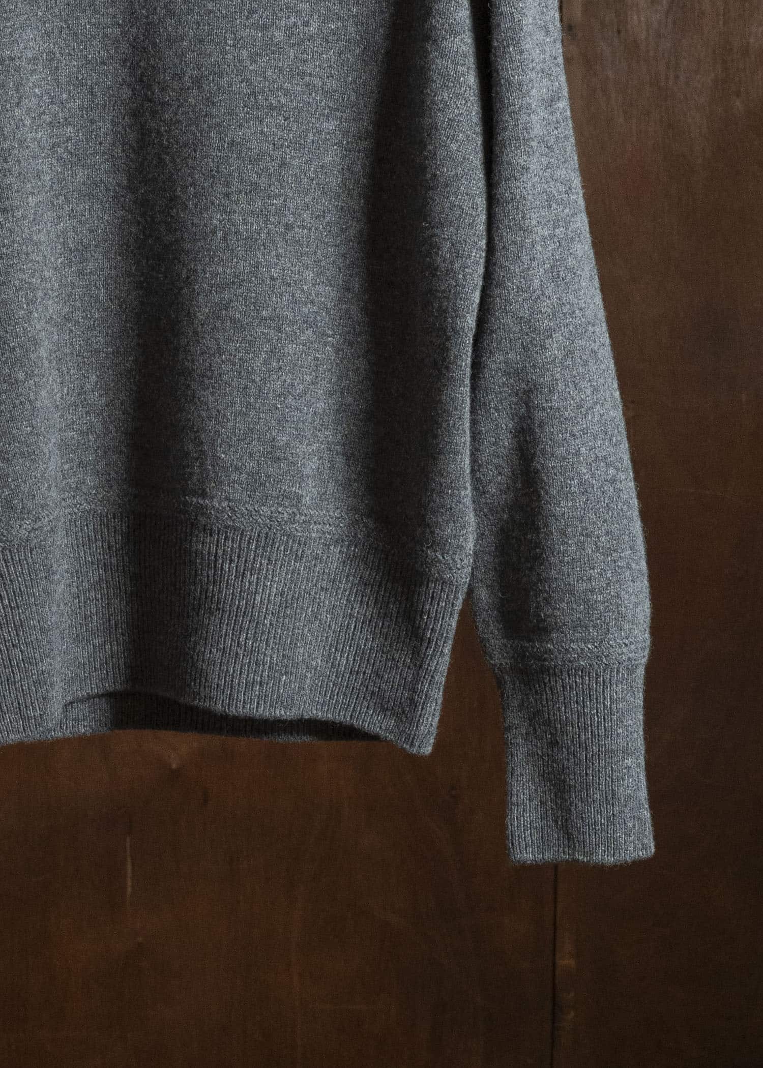 Taiga Takahashi Lot.507-Gray Athletic Crewneck Sweater Gray