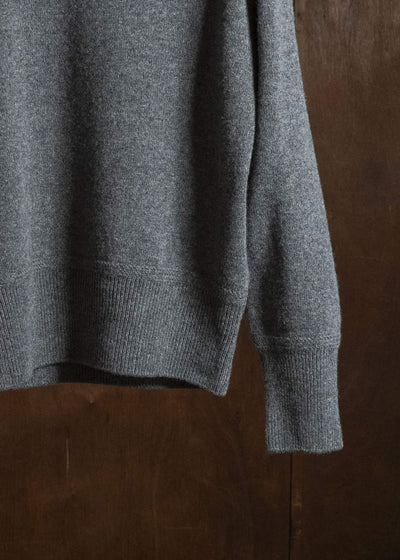 Taiga Takahashi Lot.507-Gray Athletic Crewneck Sweater Gray