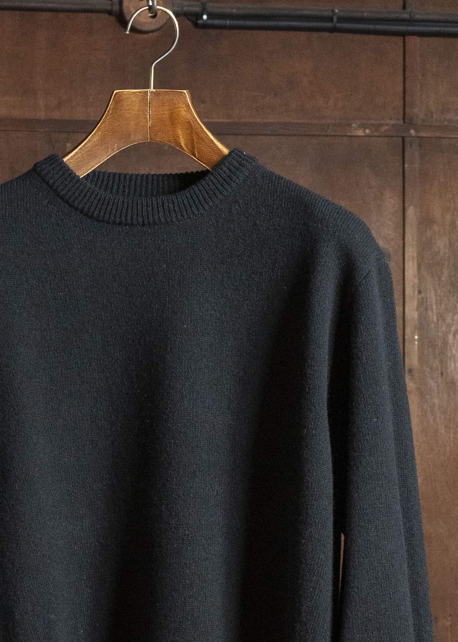 Taiga Takahashi Lot.507-Black Athletic Crewneck Sweater Black