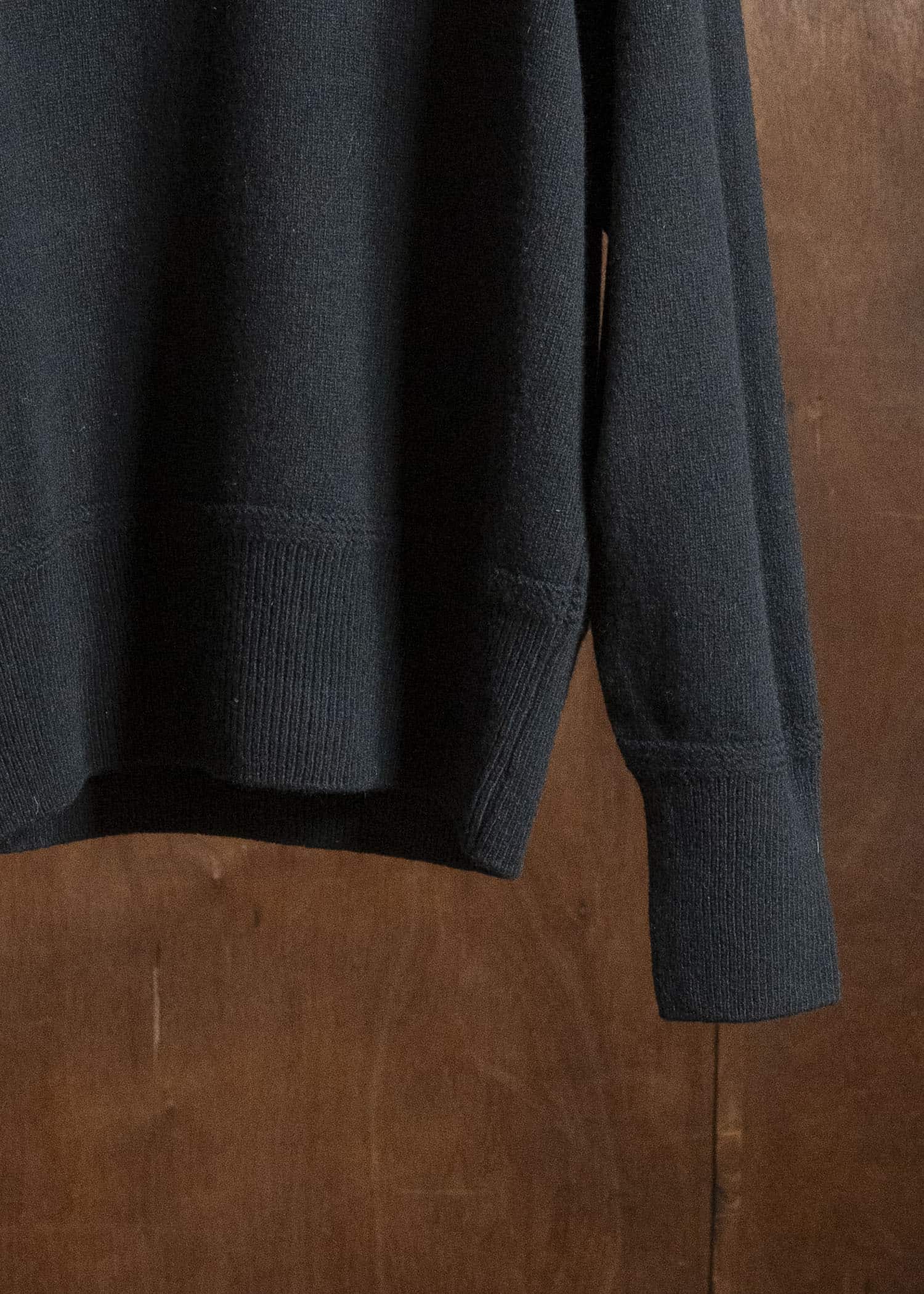Taiga Takahashi Lot.507-Black Athletic Crewneck Sweater Black