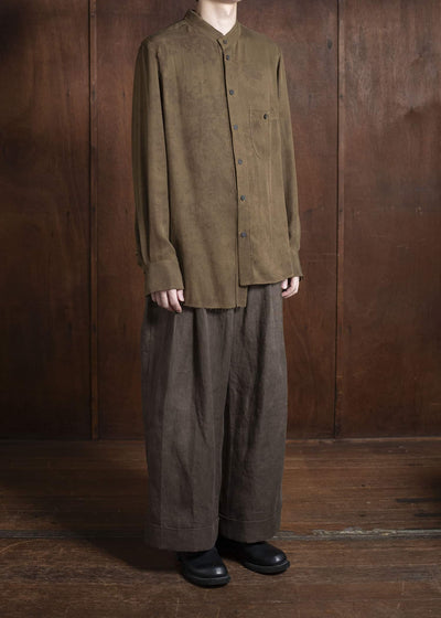 ZIGGY CHEN 0M2520507 CROPPED TROUSERS 15-SIENNA