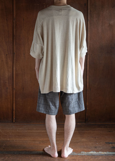 JAN-JAN VAN ESSCHE SHORTS#10 LOOSE FIT SHORTS COTTON CLOTH VINTAGE STRIPED