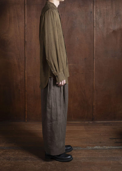 ZIGGY CHEN 0M2520507 CROPPED TROUSERS 15-SIENNA