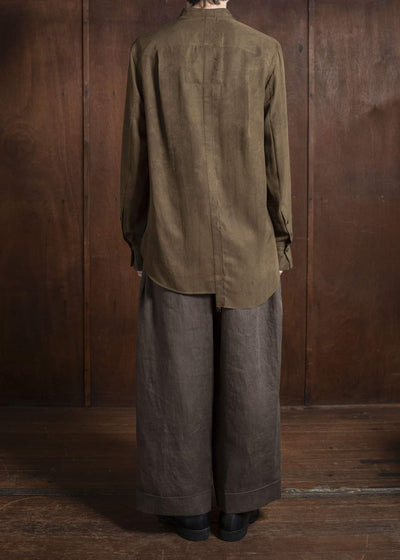 ZIGGY CHEN 0M2520507 CROPPED TROUSERS 15-SIENNA