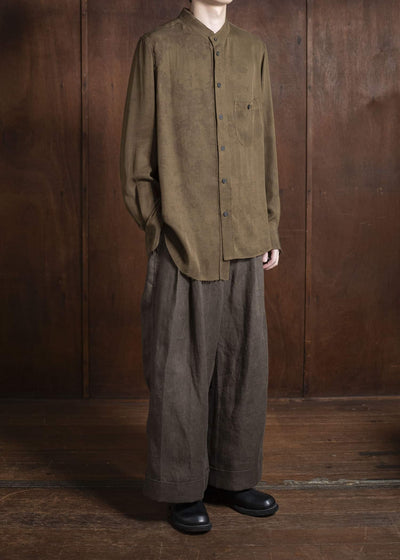 ZIGGY CHEN 0M2520507 CROPPED TROUSERS 15-SIENNA