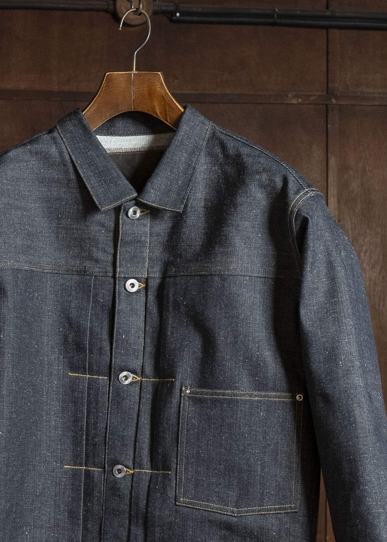Taiga Takahashi Lot.703-Raw Indigo Denim Jacket Blanket Lining C.1920’S Raw Indigo