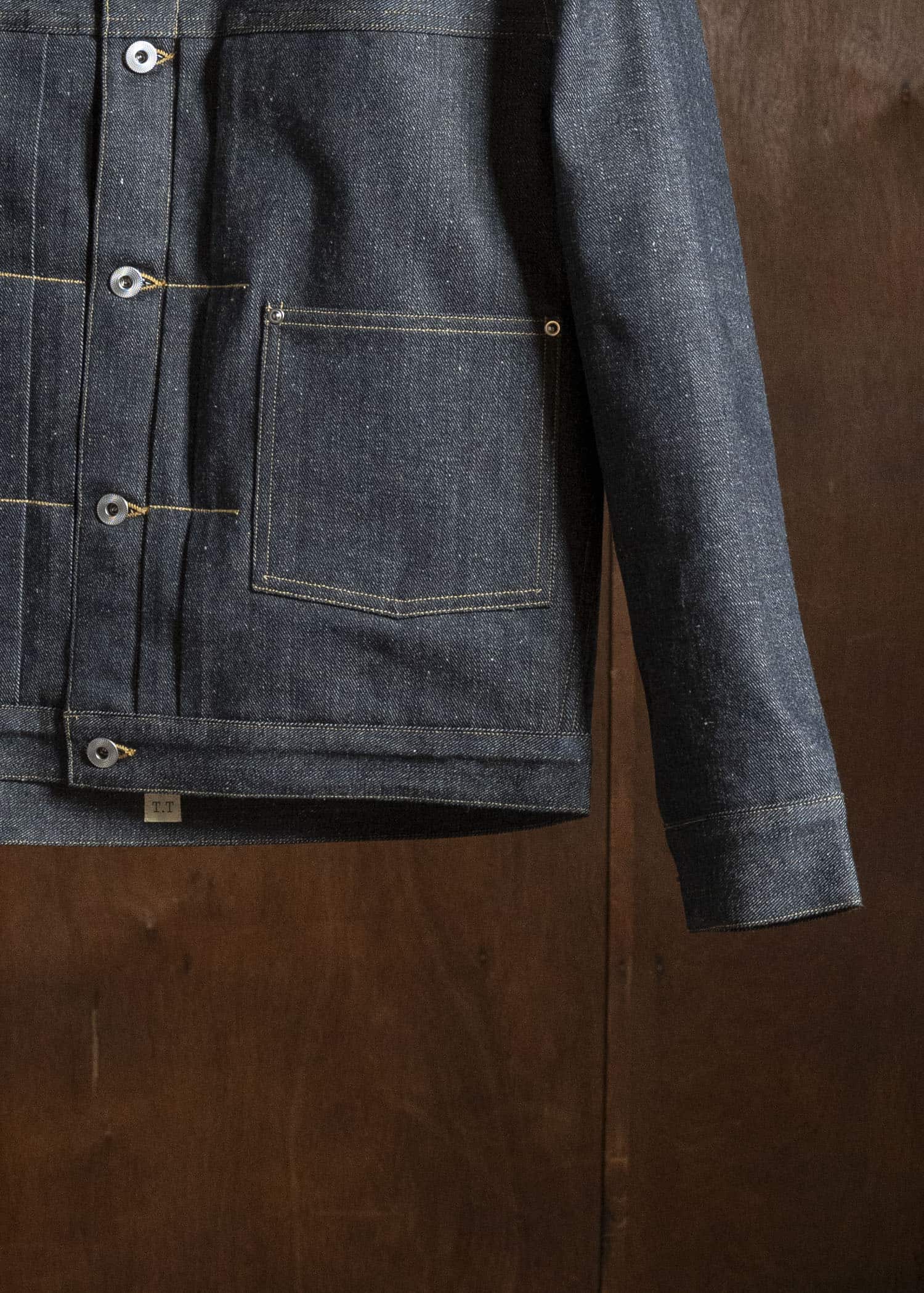 Taiga Takahashi Lot.703-Raw Indigo Denim Jacket Blanket Lining C.1920’S Raw Indigo