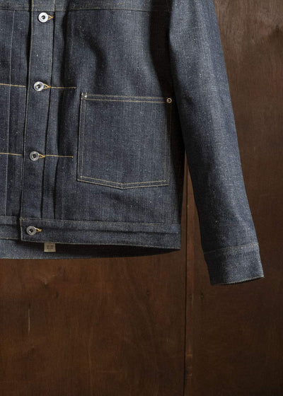 Taiga Takahashi Lot.703-Raw Indigo Denim Jacket Blanket Lining C.1920’S Raw Indigo