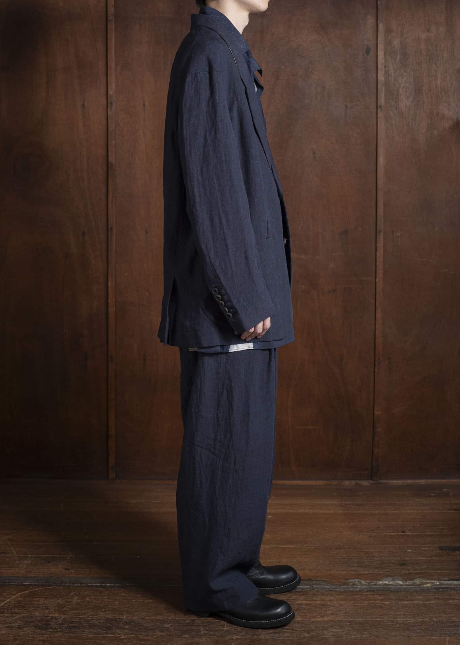 ZIGGY CHEN 0M2520906 2 BUTTON BLAZER 25-MIDNIGHT BLUE