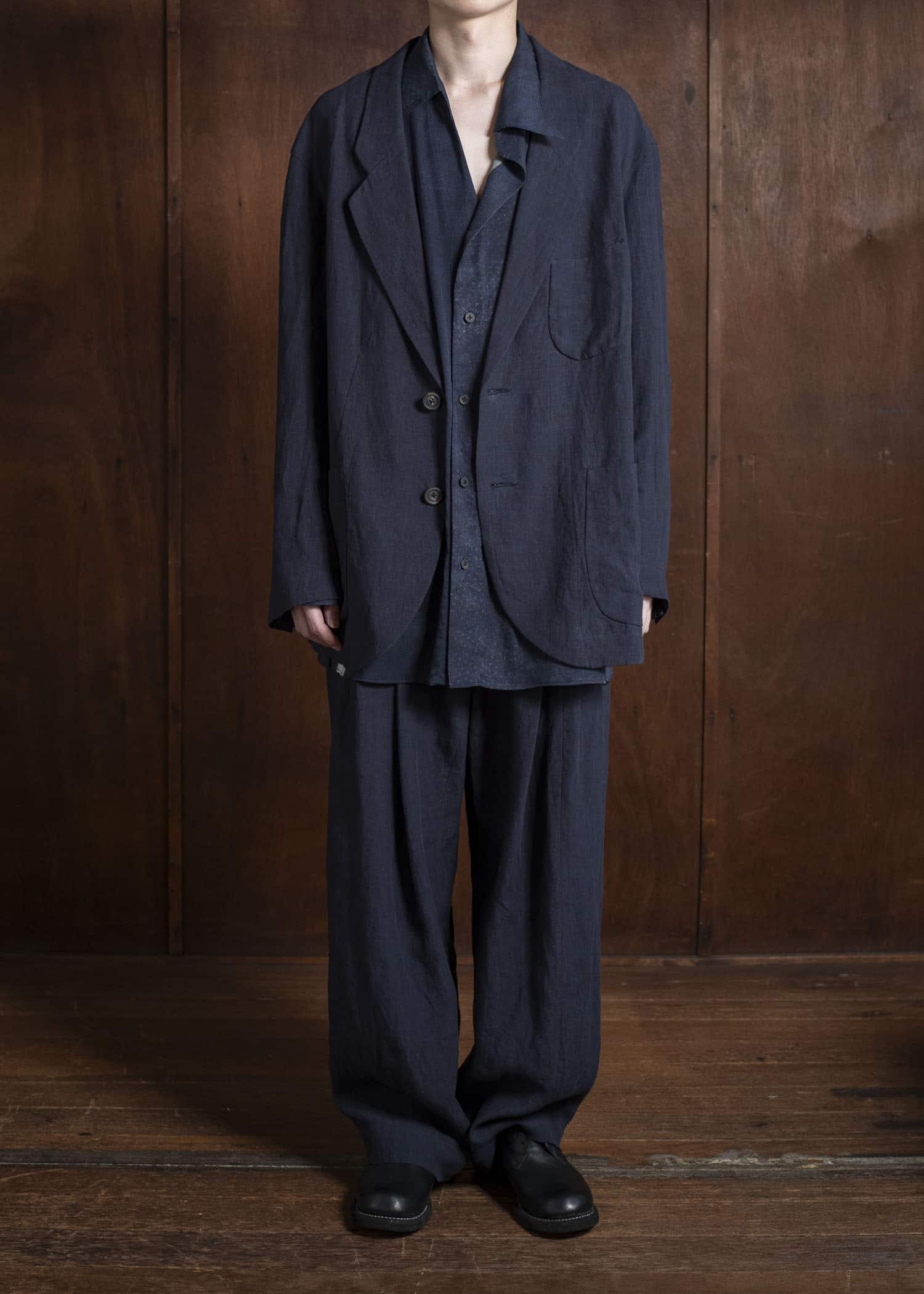 ZIGGY CHEN 0M2520906 2 BUTTON BLAZER 25-MIDNIGHT BLUE