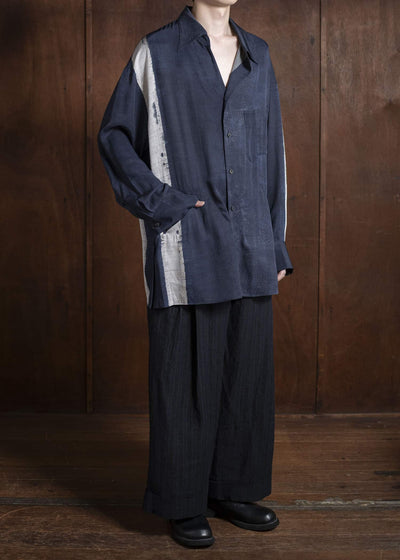 ZIGGY CHEN 0M2520712 OVERSIZED SHIRT 24-DARK BLUE