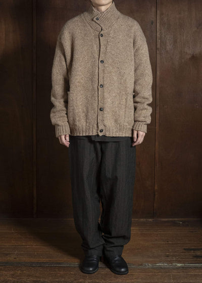 MARK.S MS0083 HAND KNIT CARDIGAN BEIGE