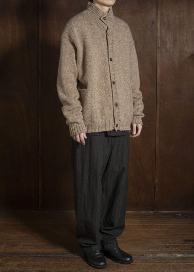 MARK.S MS0083 HAND KNIT CARDIGAN BEIGE