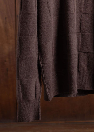 UMA WANG UK7525 Long Slv Top Brown Red