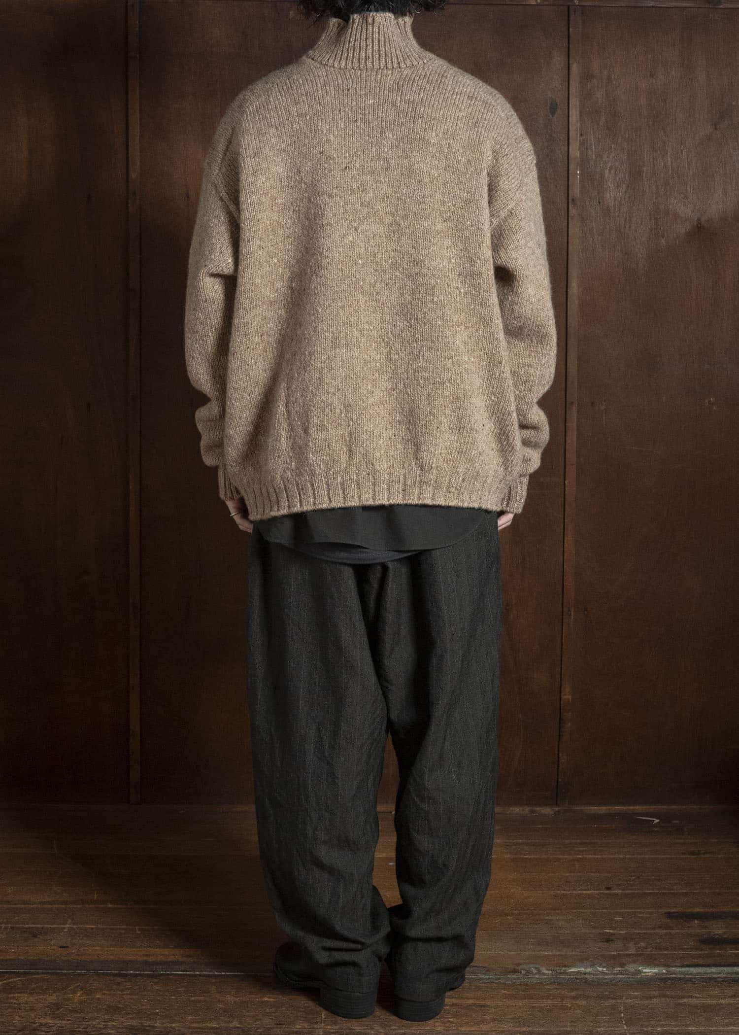MARK.S MS0083 HAND KNIT CARDIGAN BEIGE