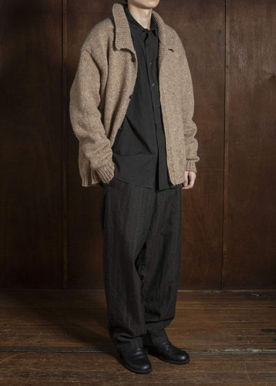MARK.S MS0083 HAND KNIT CARDIGAN BEIGE