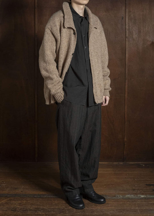 MARK.S MS0083 HAND KNIT CARDIGAN BEIGE