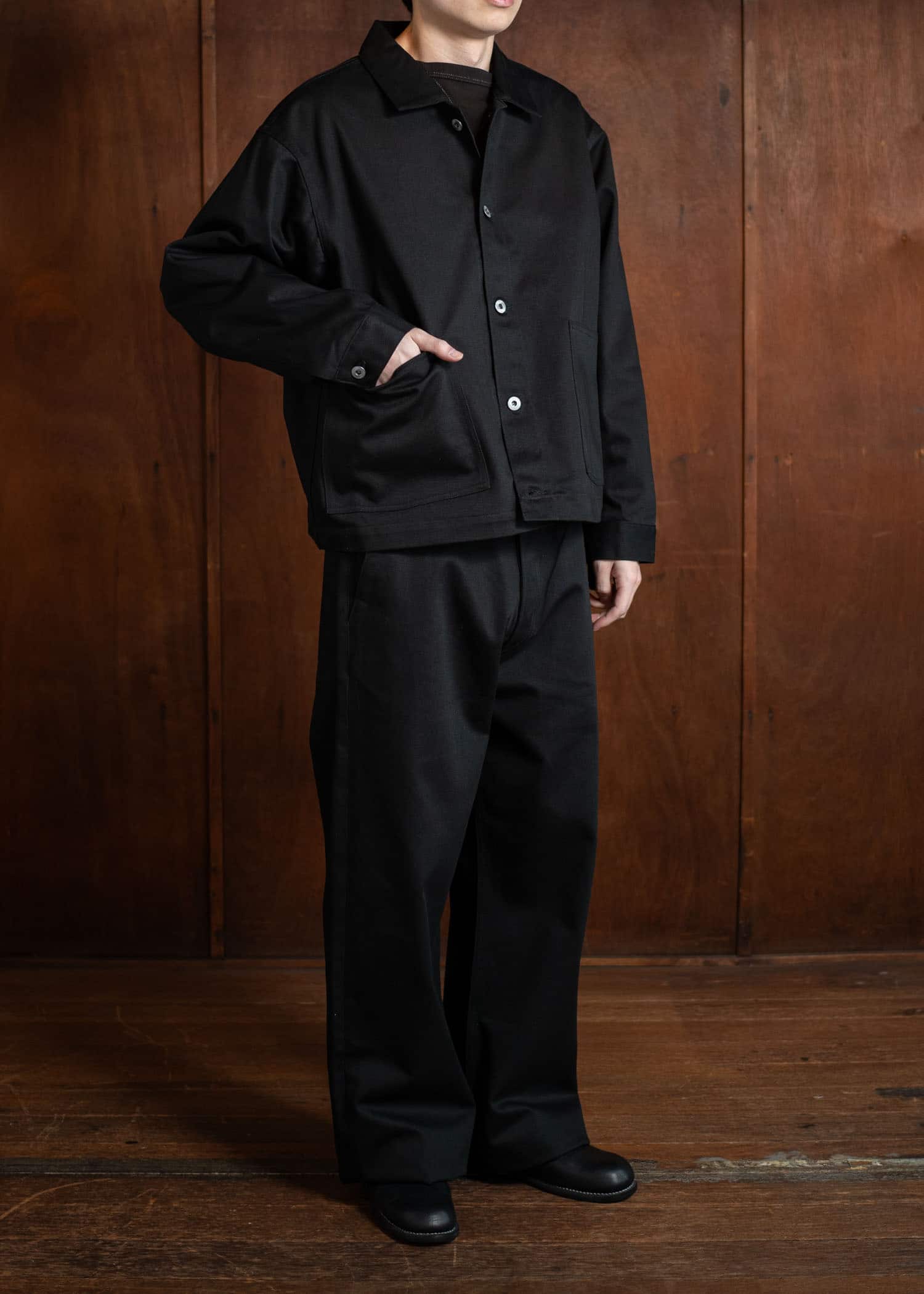 Taiga Takahashi Coverall Jacket Lot.303 Black