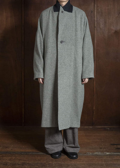 amachi. AY19C-2096 Covered Coat -019 Gray Green