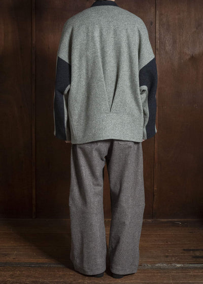 amachi. AY19B-2109 Covered Short Coat Gray Green