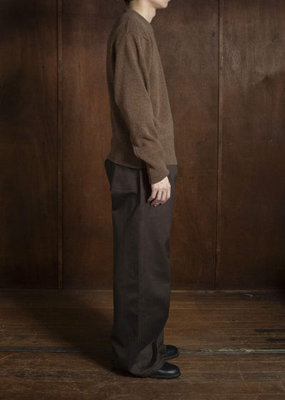 Taiga Takahashi Lot.223-Mud Dyed Brown British Work Trousers Mud Dyed Brown