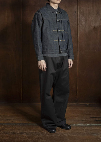 Taiga Takahashi Lot.703-Raw Indigo Denim Jacket Blanket Lining C.1920’S Raw Indigo